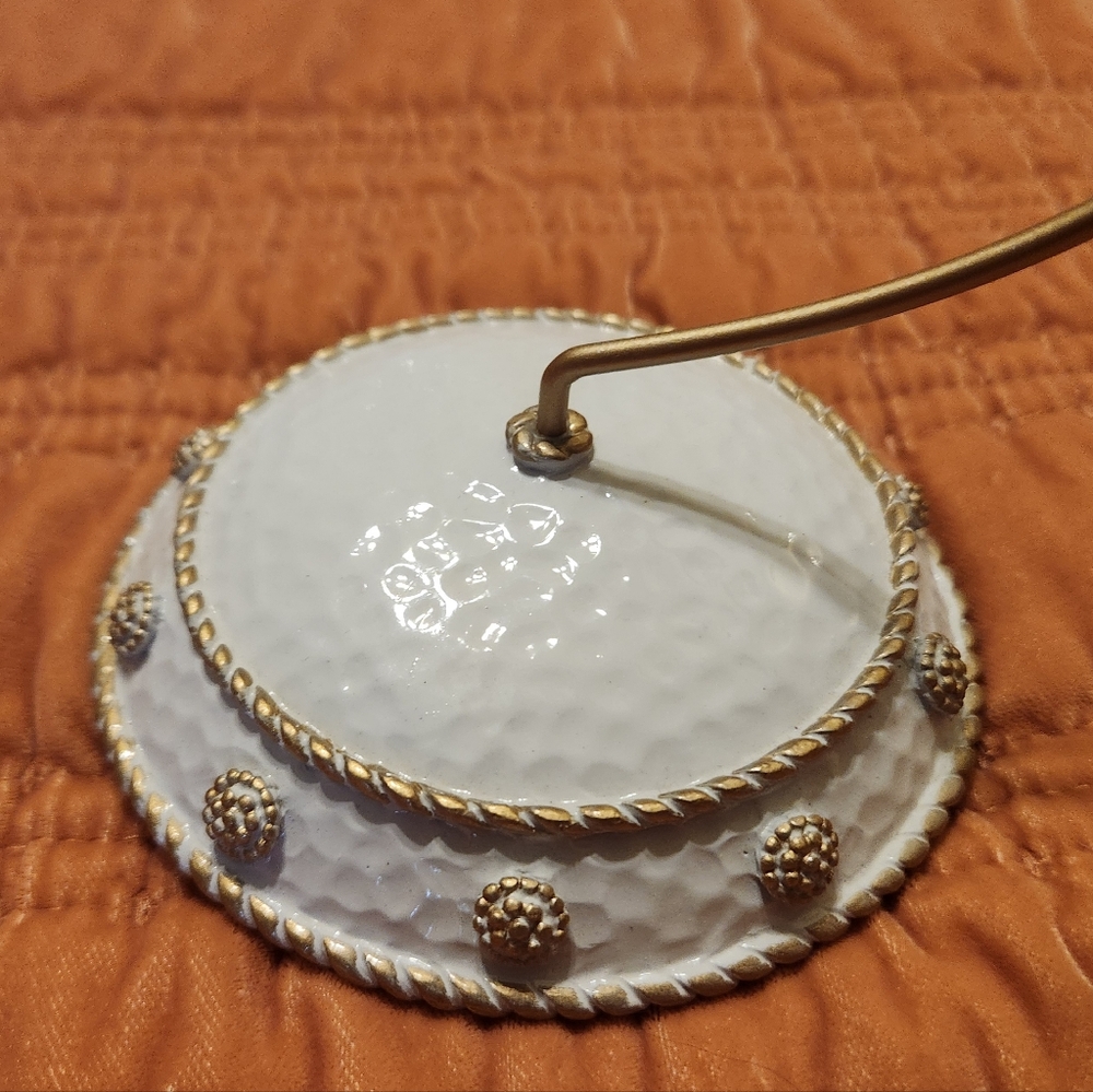 Juliska Berry & Thread Gold and White Ornament Stand - Picture 3 of 6
